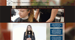 Desktop Screenshot of johnwesleybarberbeauty.com