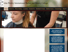 Tablet Screenshot of johnwesleybarberbeauty.com